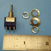 Toggle Switch DPDT, ON-OFF-ON , 6A 125VAC, (2pcs)