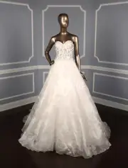 FRANCESCA MIRANDA Couture Gaelle Strapless Beaded Silk Ballgown Wedding Dress