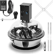 13 in Electric & Manual 2-in-1 Bud Leaf Bowl Trimmer, 20 kgf·cm Motor Torque, Adjustable Speed up to 130 RPM, Stainless Steel Blades, Perfect for Wet & Dry Herbs and Flowers