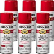 Rust-Oleum Stops Rust Enamel Spray Paint, Gloss Sunrise Red, 340 g