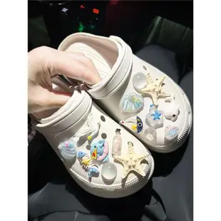 海洋貝殼星星DIY洞洞鞋配飾crocs鞋花cross卡駱馳裝飾扣配件鞋扣
