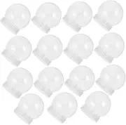 PEPLAYTAL 15pcs Clear Snow Globe DIY Water Globes with Screw Cap for Creative Crafting for Custom Decorations and Unique