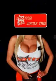 Hooters Uniform Jingle This Name Tag Pin Back Dress Role Play Costume Accessory