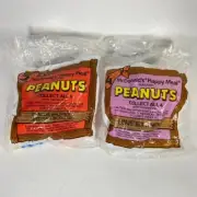 1989 McDonald's Peanuts Snoopy Set Of 2 - Charlie Brown & Linus