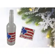 Coquito Bottle Puerto Rico Flag Coquito Decal Sticker Glass Bottle Labels 1/2 DZ