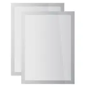 2PK Durable Duraframe Sun Static Cling A4 Document Holder Stationery Display SLV