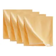 Lifease 100% Xinjiang Cotton Bath Towel Towel Set 32x70cm Yellow X4Pack