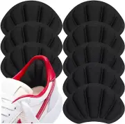 Back of Heel Cushion Pads Adhesive Heel Grips Inserts for Boots Shoes 8Pc Black