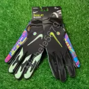 Nike NFL OBJ PE Vapor Jet 6.0 Football Gloves BLAH Black Mismatch Size 2XL