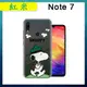 史努比/SNOOPY 正版授權 紅米Note 7 漸層彩繪空壓氣墊手機殼(郊遊)