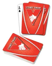 AFL Sydney Swans Aussie Rules Deck Playing Cards Poker Cards Xmas Birthday Gift