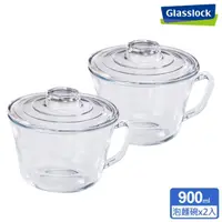 在飛比找momo購物網優惠-【Glasslock】強化玻璃可微波泡麵碗900ml(2入組