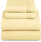 Split King Size Sheets - 5 Piece Bed Sheet Set, Hotel Luxury Double Brushed Bed