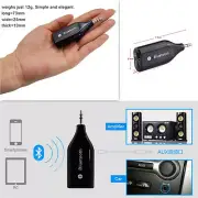 Universal Car Mini 3.5mm Aux Out Wireless Black 3.0 Bluetooth Adaptor Receiver (for: Fiat)