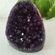 Huge Natural Quartz Amethyst Geode Cut Base Crystal Cluster Specimen Energy Rock