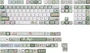 KiiBoom Sprout Picnic Keycap Set, 144 Keys MOA Profile PBT Keycaps for Mechanical Keyboard, Compatible with ANSI/ISO, 60%, 65%, 75%, TKL, Full-Sized Layout