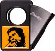 PASSATORE CIGAR CUTTER BLACK / ORANGE 23 mm / CHE GUEVARA w. SIDE PUSH FUNCTION