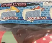 Takara Screen Screams Cola Can Computer Monitor Photo Holder Clip Spilled Soda