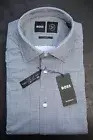 Hugo Boss Mens Hank Kent Travel Slim Fit Performance Stretch Dress Shirt 37 14.5