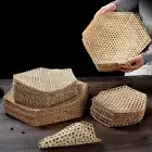 50Pcs Handmade Bamboo Mesh Mat Bamboo Steaming mat New Plate decoration