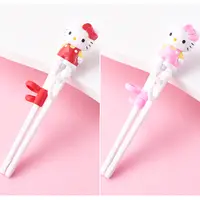 在飛比找PChome24h購物優惠-凱蒂貓HELLO KITTY兒童學習筷練習筷筷子環保餐具19