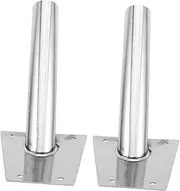 HAKIDZEL 2pcs Stainless Steel Flagpole Holder Secure Wall Mount Bracket with Inner Diameter for Outdoor Use Effortless Installation for Homes and Businesses
