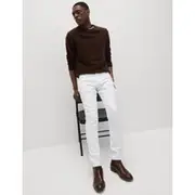 Mens M&S Collection Skinny Fit Stretch Jeans - White