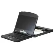 Aten 18.5" LCD Short Depth USB HDMI DVI VGA Dual Rail Console