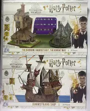 Harry Potter Durmstrang Ship, Burrow, Hagrid’s Hut, Knight Bus 3D Puzzle Build
