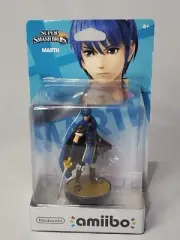 Marth Amiibo Super Smash Bros. No. 12 Derp Face 1st Print Version WiiU 3ds Rare