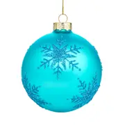 Bloomingdale's Snowflake Glass Ball - Exclusive