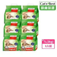 在飛比找momo購物網優惠-【CAT’S BEST 凱優】經典凝結木屑砂（紅標凝結型）7