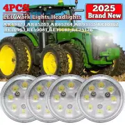 4PCS Par36 LED Sealed Hi/Lo Beam Work Light RE25126 For John Deere Tractor 8630