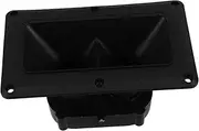 KOMBIUDA Audio Accessories Speaker Piezoelectric Horn Tweeters Wide Horn Tweeters Piezoelectric Musical Instruments Parts Dual Driver Tweeter Horn Ukulele Pickup Plastic Black