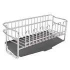 Quick Drying Sink Drainer Rack Self-draining Brush Soap Organizer Rag