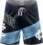 AFL Barrel Board Shorts - Carlton Blues - Swim - Adult