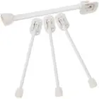 4 Pcs Foldable Metal Desk Legs Adjustable Height For Camping Tables