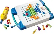 Educational Insights Design & Drill Take-Along Toolkit, 66 Piece Set with Drill Toy, Kids Drill Sets, STEM Toy, Ages 3+ (EI-4117)