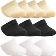 [YFUNNLE] 10 Pairs Toe Topper Socks Women Teo Liner Half Socks Sleamless Non-Slip Cushion Bottom Toe Cover Half Socks