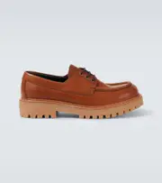 [Prada] Prada St. Moritz leather loafers AU 9 brown