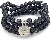 [oasymala] 108 Mala Beads Bracelet-Mala Beads Meditation Balance Tree of Life Bracelet-Meditation 108 Mala Necklace