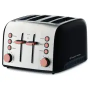 Russell Hobbs Copper RHT94COP Brooklyn 4-Slice Sandwich Slot 1950W Bread Toaster