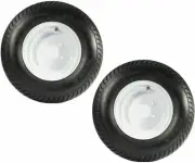 2 (TWO) 20.5x8-10 TIRE WHEEL 5 LUG 10 P.R. E 20.5x8.0-10 20.5x8.00-10 Camper