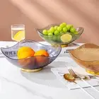 Serving Tray Transparent Keep Tidy Blue/brown/green Living Room Tea Table Fruit
