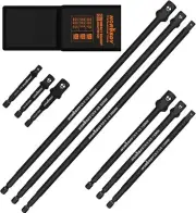 HORUSDY 9-Piece Impact Sockets Adapter Sets, 3-Inch 6-Inch and 12-Inch Hex Shank