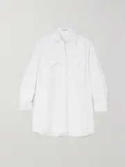 [Emilia Wickstead] Emilia Wickstead - Bexley Oversized Cotton-poplin Shirt - White - UK 10 UK 10 White
