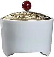 Electric Incense Burner Heater Porcelain Ceramic Censer for Home,Timing Temperature Adjustable Essential Oil Fragrance Diffuser,Resin Agarwood Aroma Furnace,Home/Office/Bar Scentsy Warmer, WQQWQQ-852