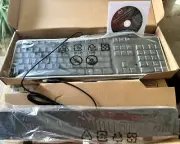 Dell USB Wired KB813 Keyboard Smart Card Reader KB-813 w/palm rest