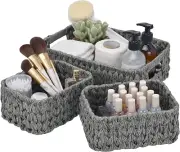 Wicker Storage Baskets for Shelves, Baskets for Organizing, Toilet Basket Tankto