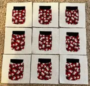 Set of 9 Snowmen in a Jar Applique Quilt Blocks